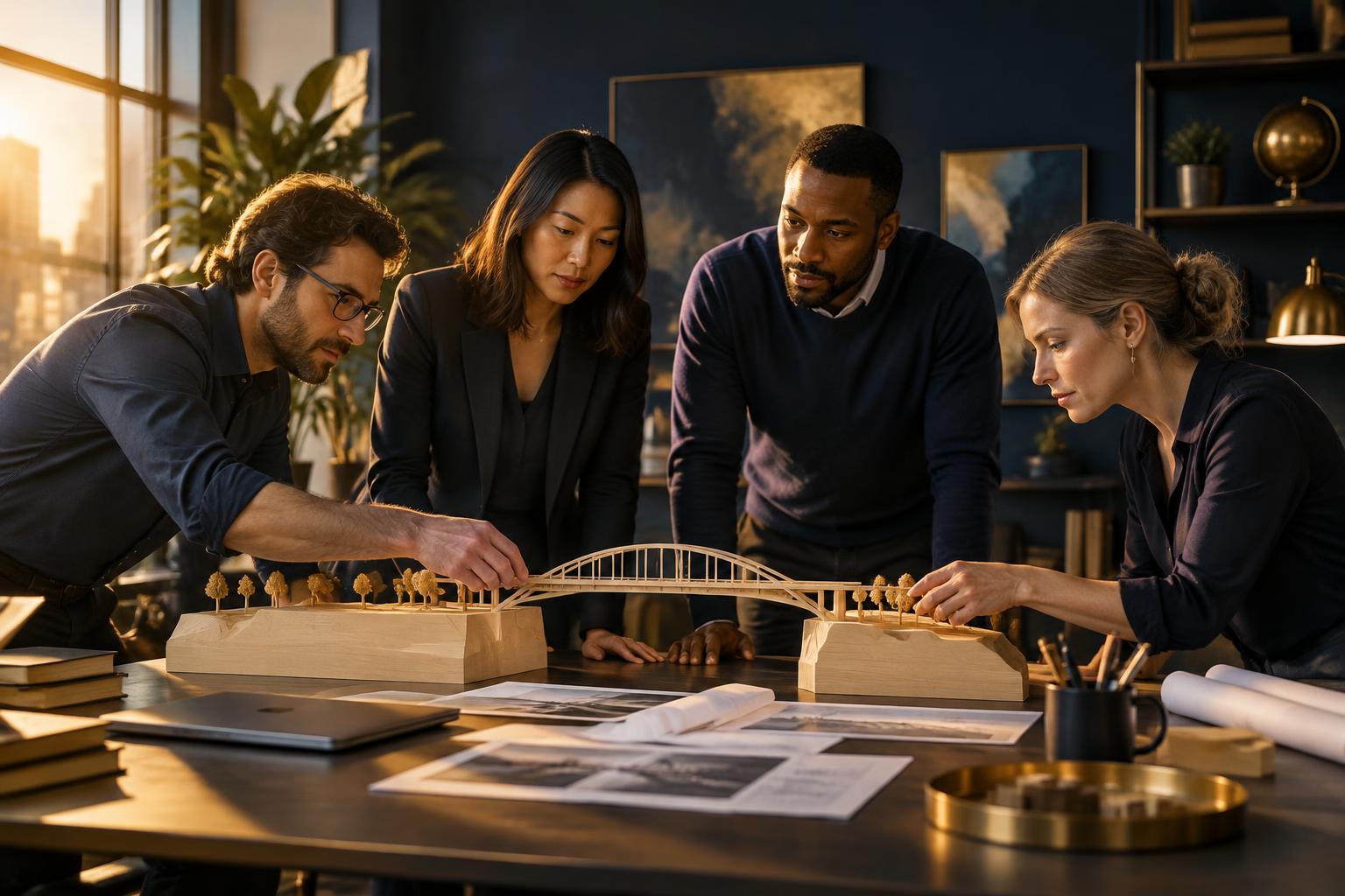 Leadership team aligning people, processes, and technology